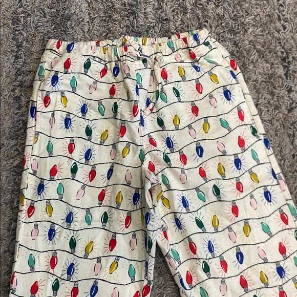 Hanna Andersson Festive Light flannel Pajama bottom sz XXS Pants - Picture 2 of 9